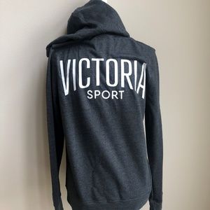 Victoria's Secret Tops - Victoria Sport NWT Logo Grey Zip-Up Jacket Size S Victoria's Secret Tops - Victoria Sport NWT Logo Grey Zip-Up Jacket Size S